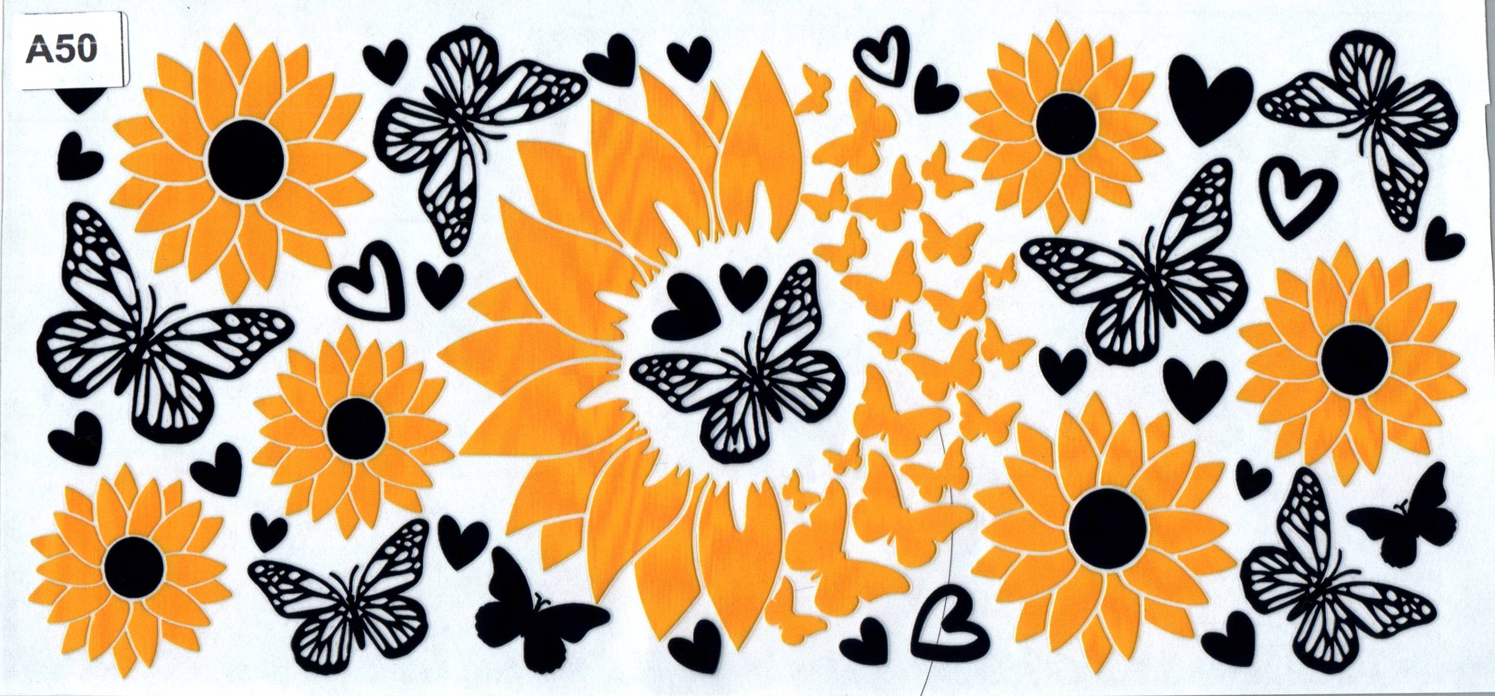 A50 Butterfly and Flowers