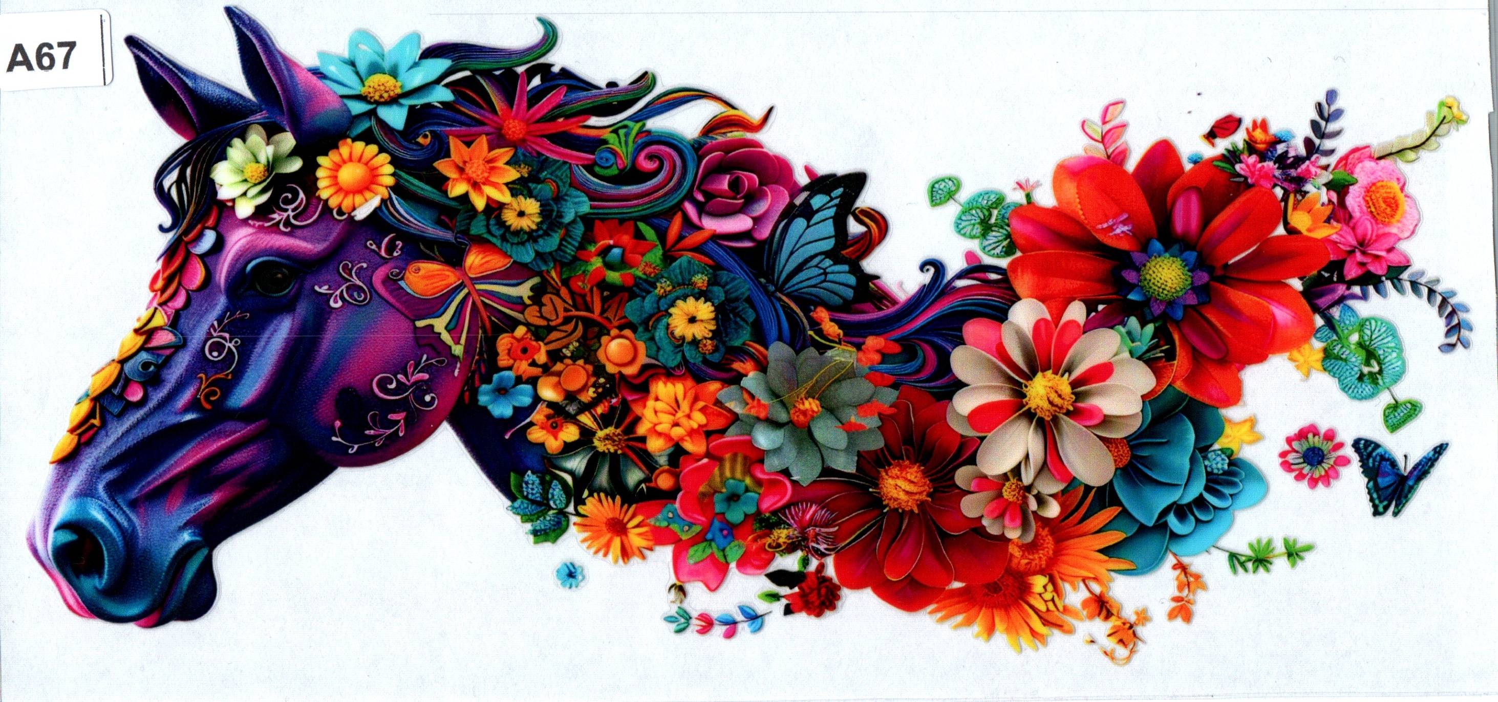 A67 Horse and Flowers