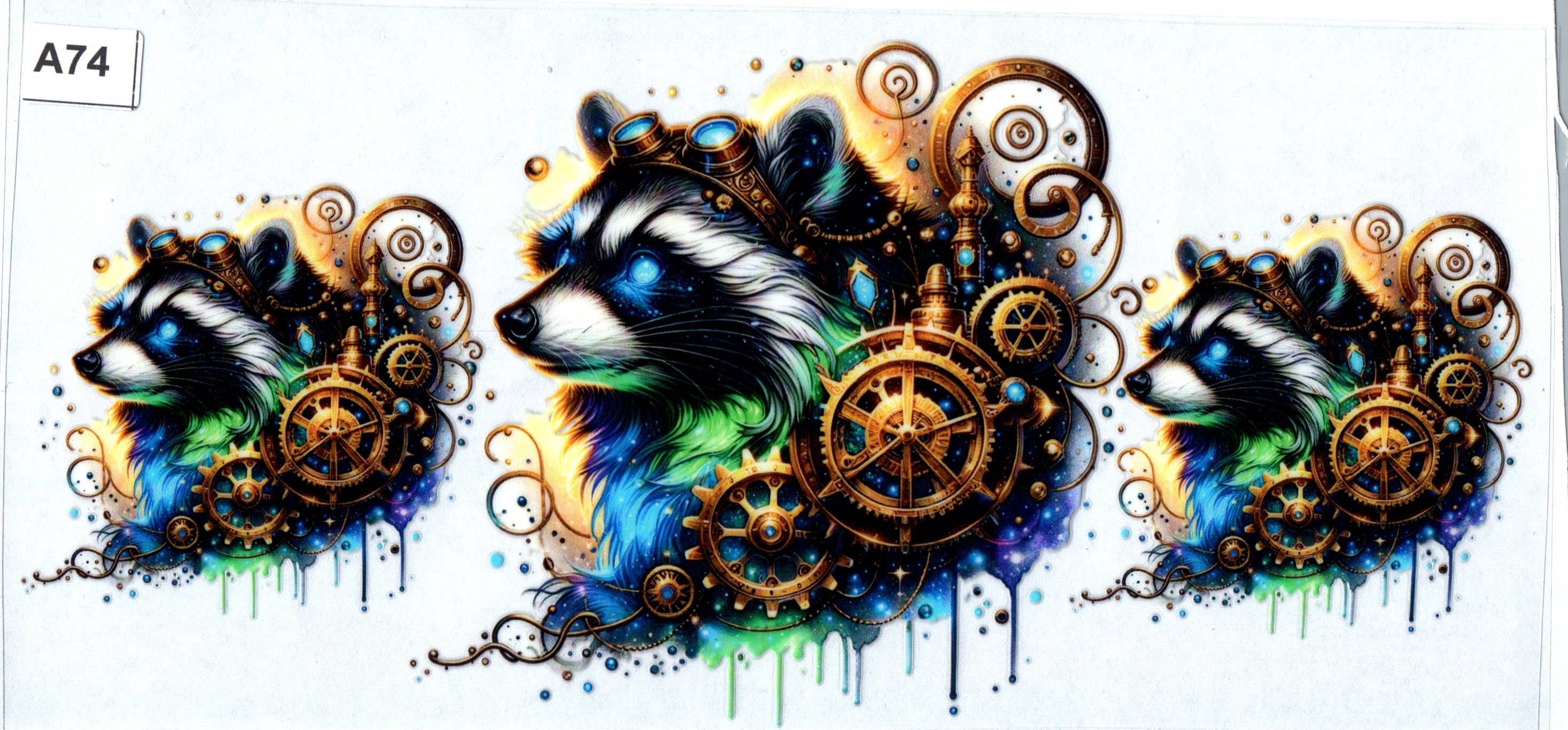 A74 Steam Punk Raccoon