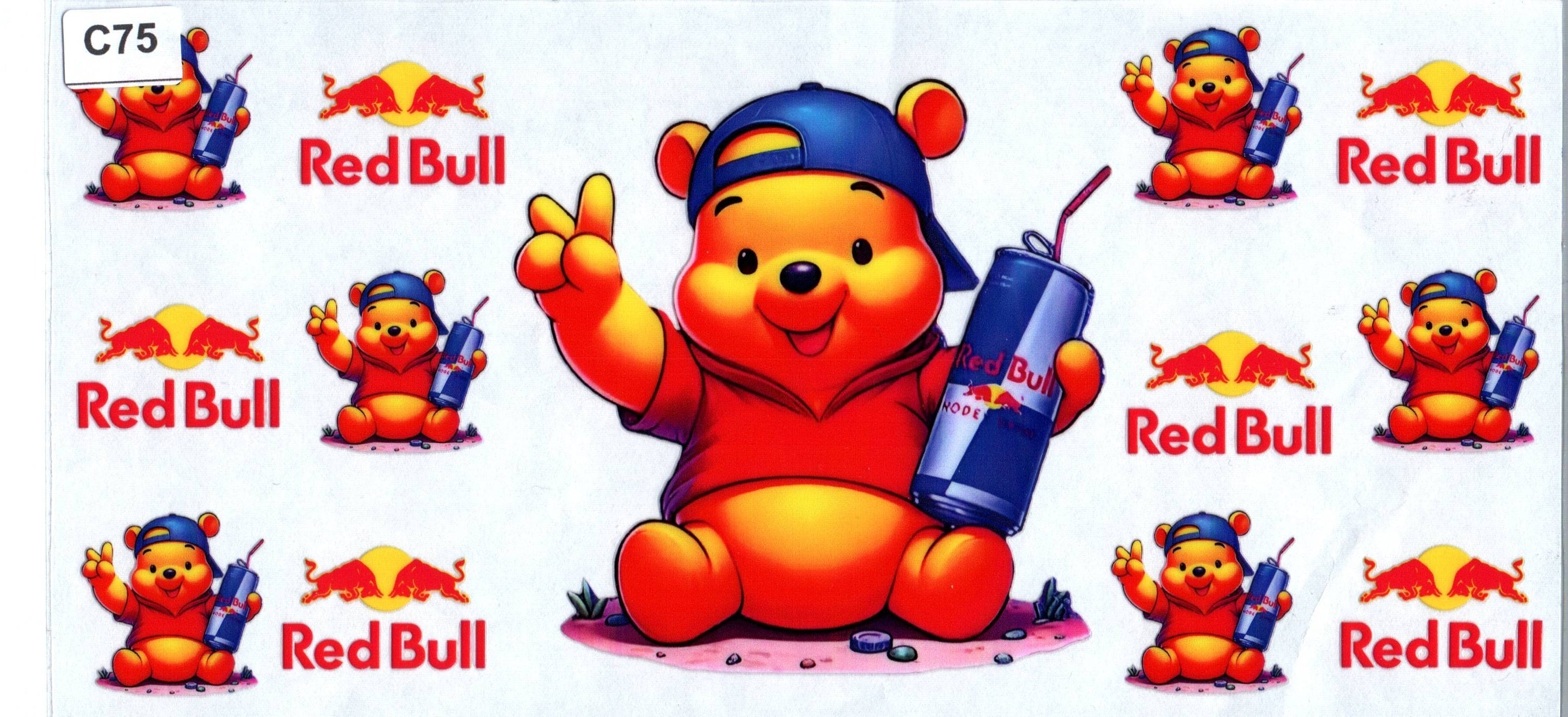 C75 Red Bull with Winnie The Pooh