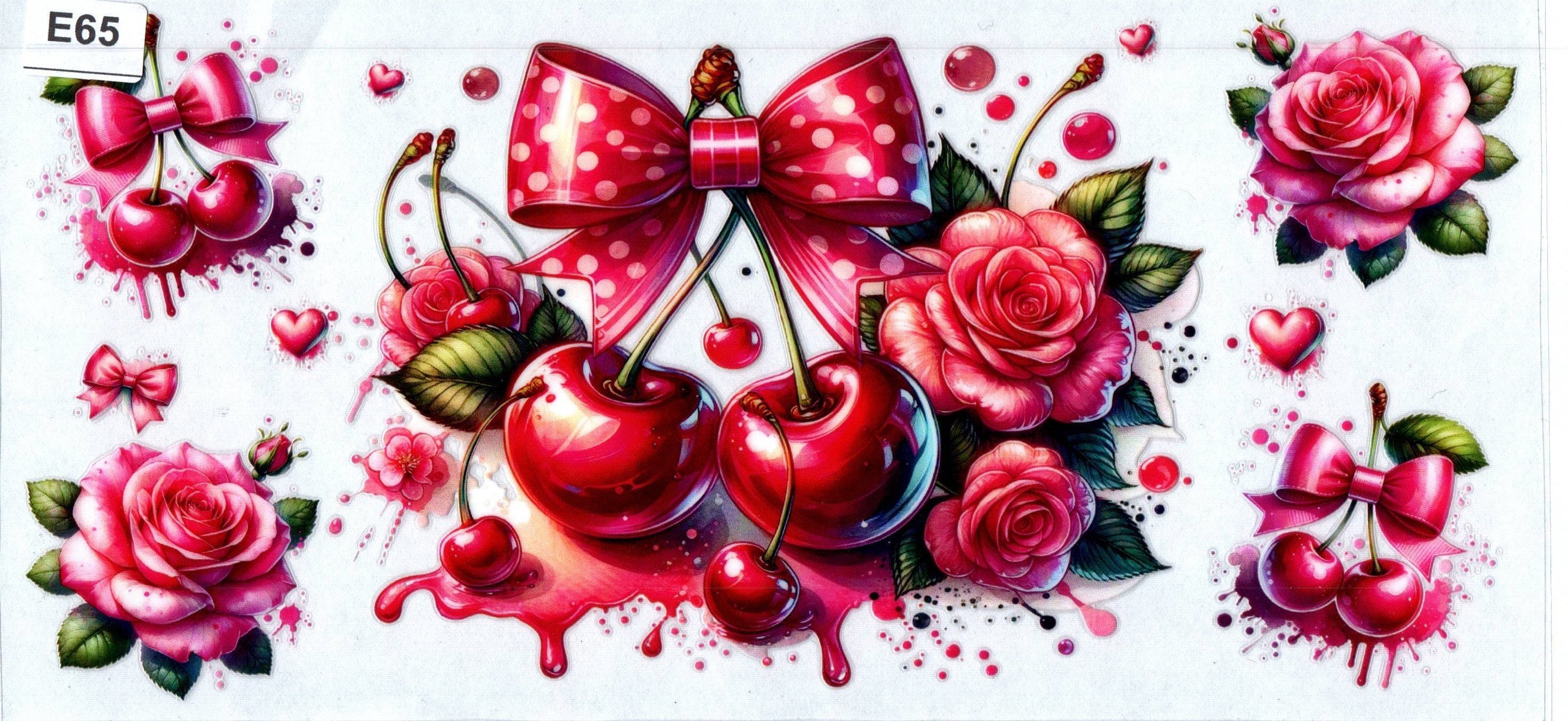 E65 Bow, Cherry, Flower