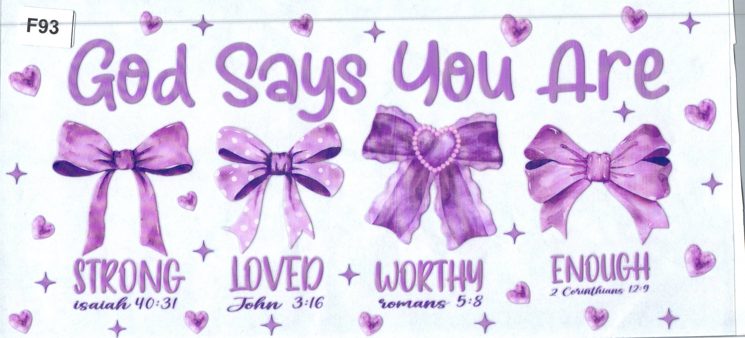 F93 Purple - God Says