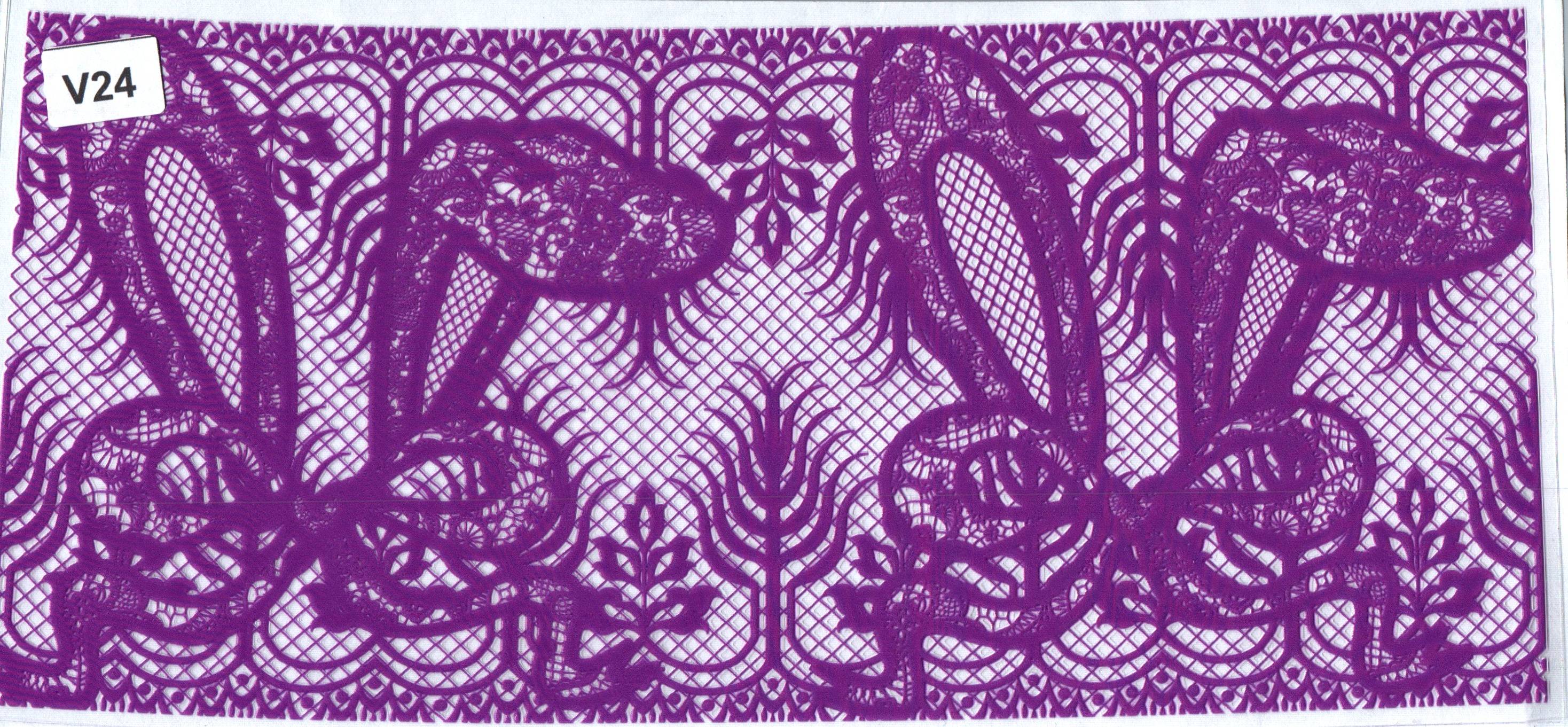 V24 Purple Lace Bunny Ears Easters