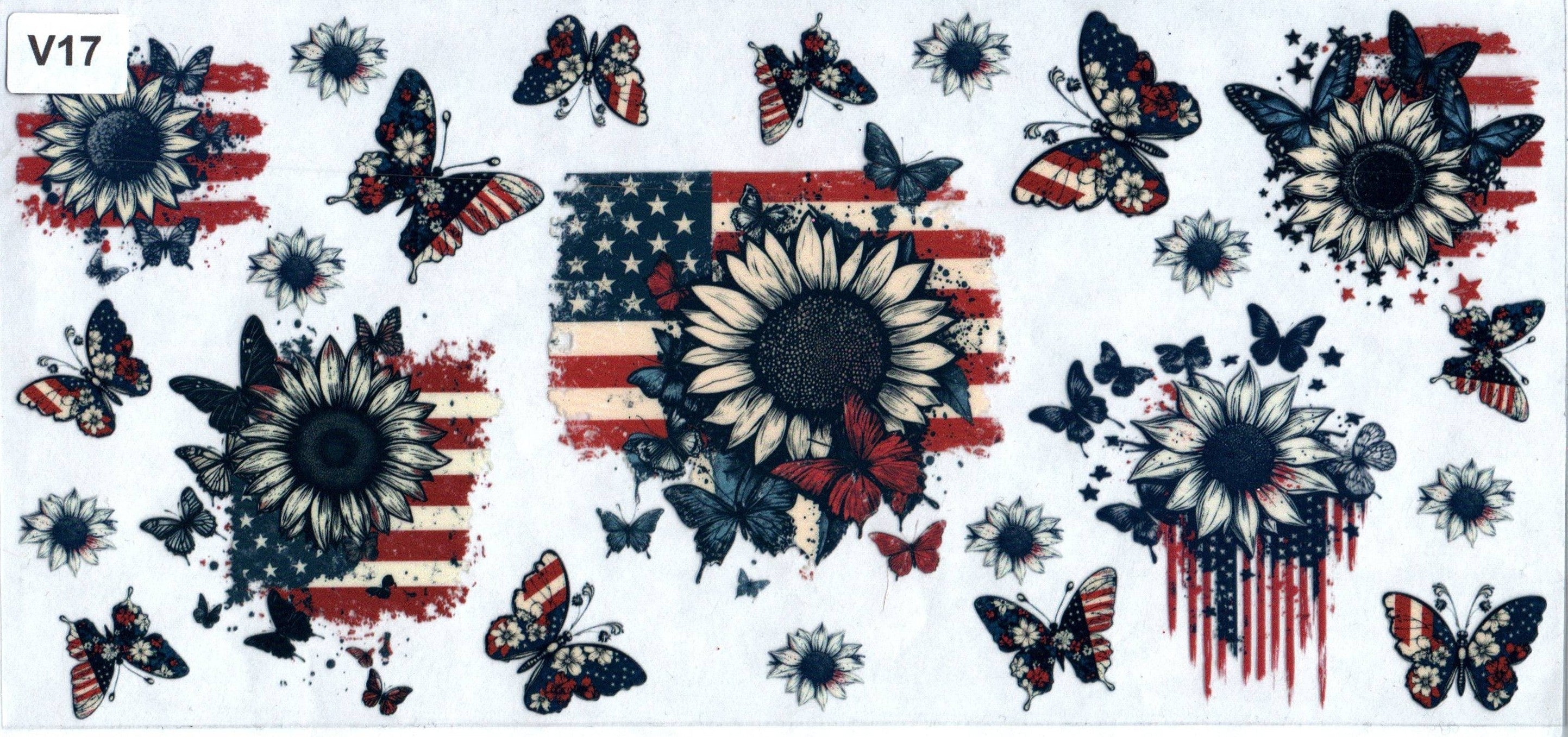 V17 4th of July Flowers and Flags